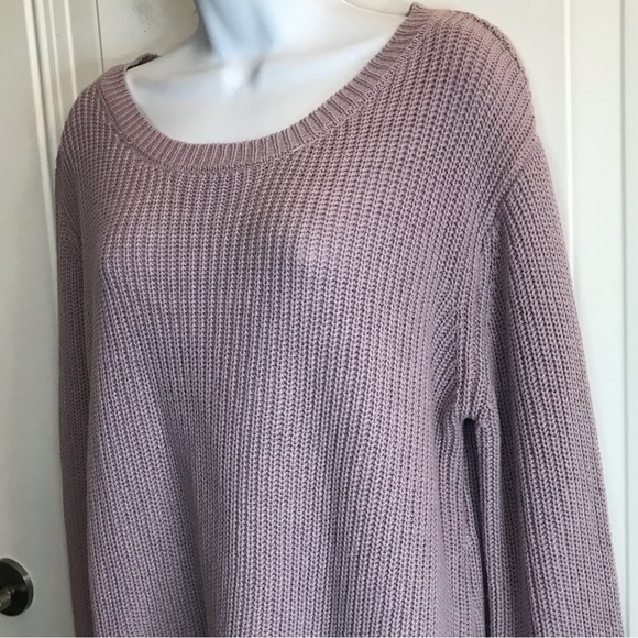 Moon & Madison Women’s Crew Neck Sweater with back lace up detail size XL in EUC - Picture 7 of 13